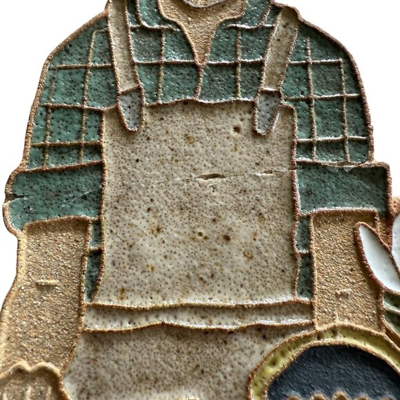 St Andrew's Abbey St Joseph the Carpenter Religious Wall Plaque Handmade Ceramic - Picture 5 of 9